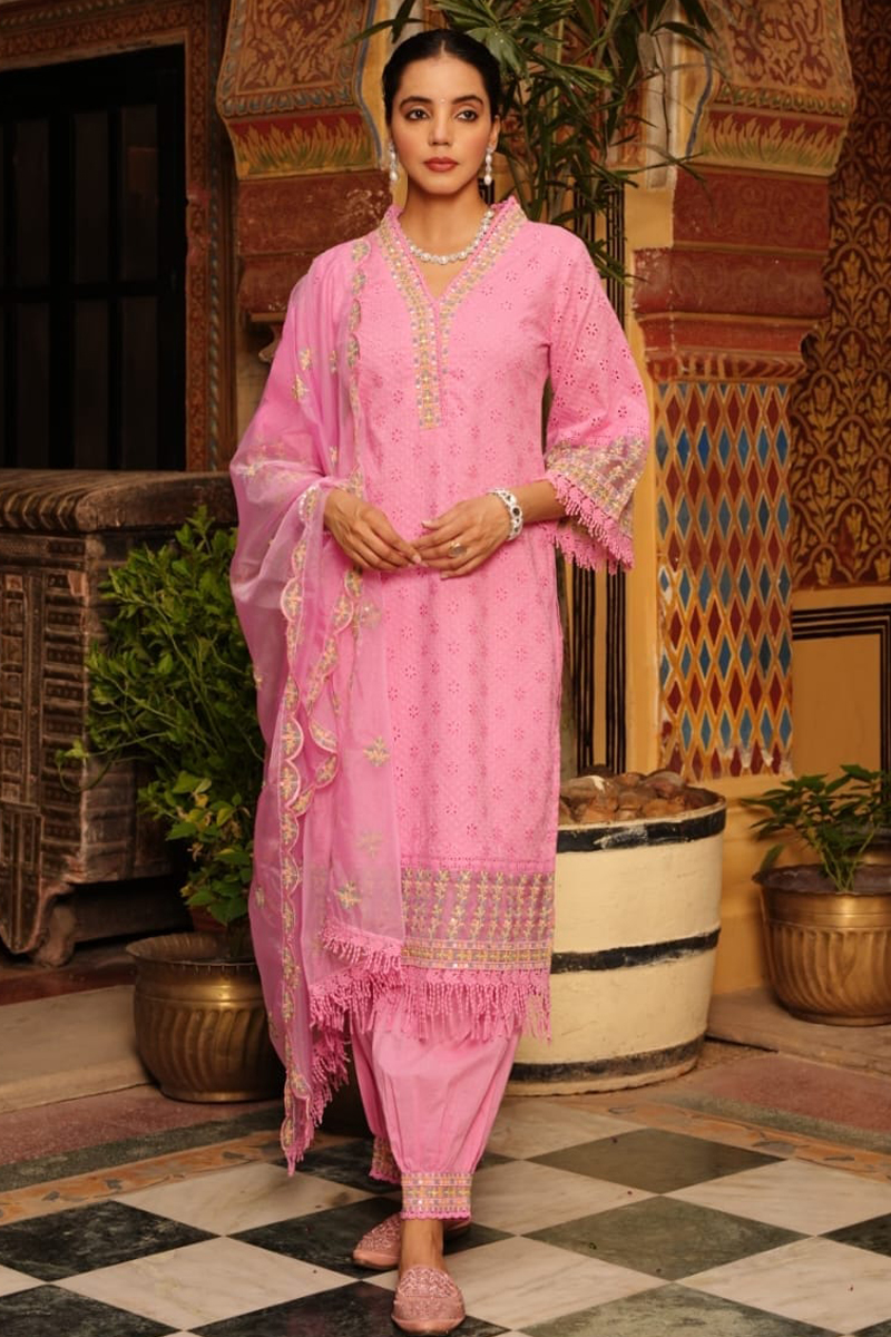 Embordered Afgani Cotton Salwar Suit – Fare Fashion