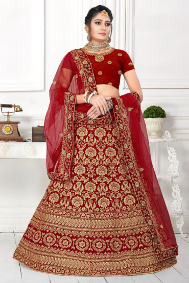 Manike Velvet Lehenga Choli