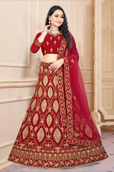 Myra Velvet Lehenga Choli 01