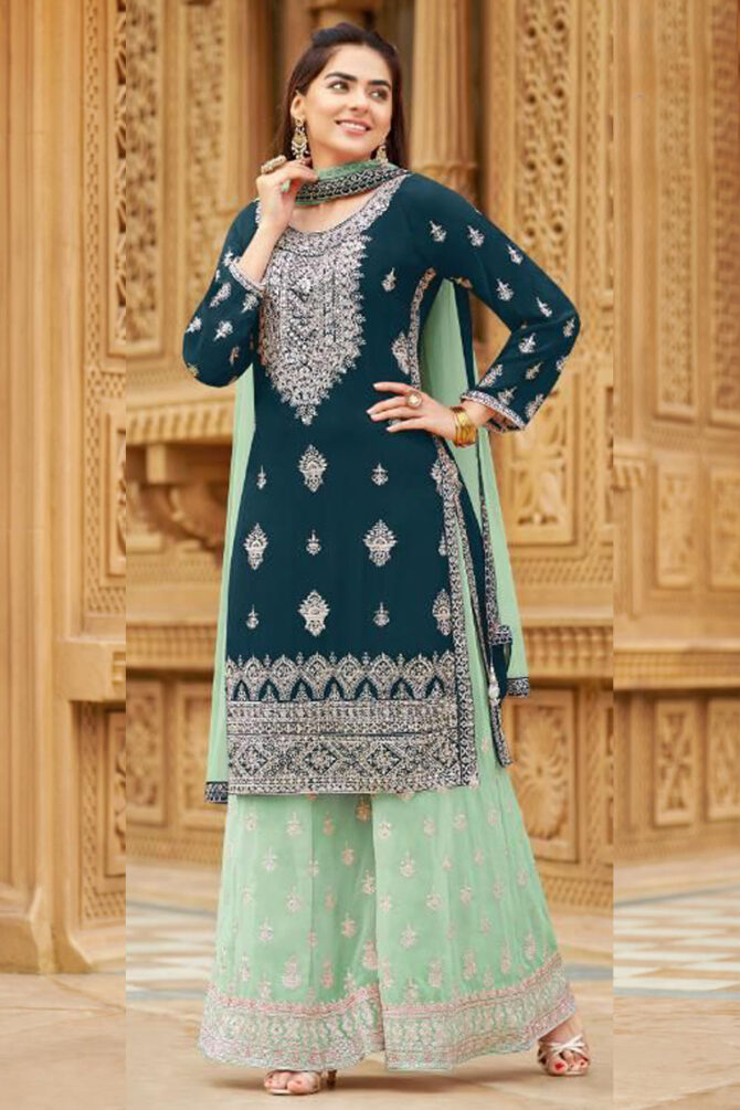 Angle Georgette Gharara Suit