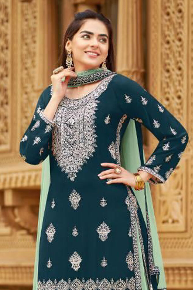 Angle Georgette Gharara Suit