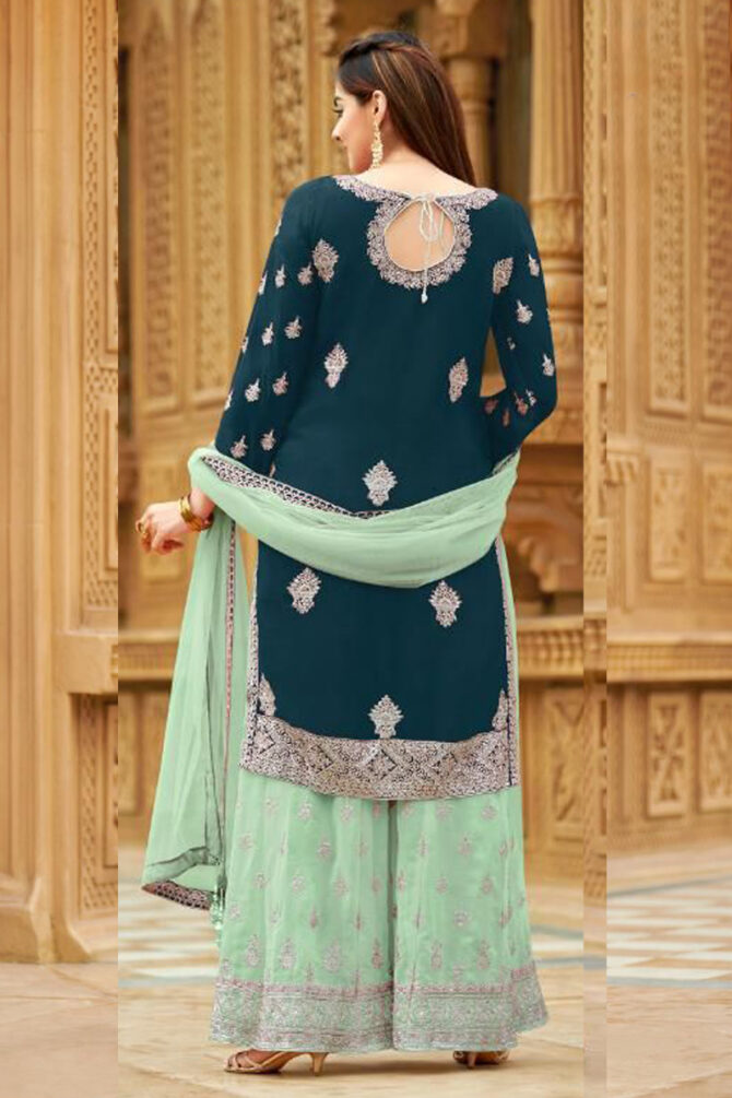 Angle Georgette Gharara Suit