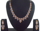 Artificial Diamond Cz Necklace Set