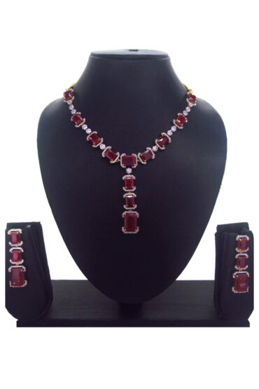 Classic Trendy Cz Necklace Set