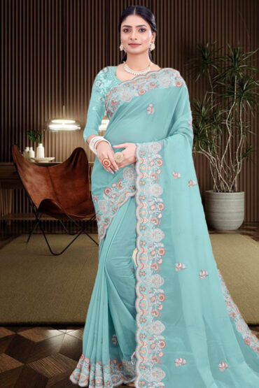 Designer Muslin Silk Saree