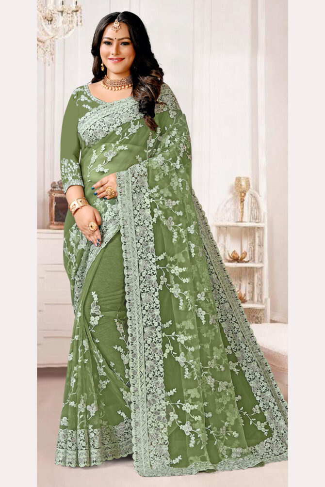 Designer Net Saree