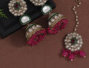 Kundan Earrings With Tikka