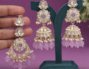 Kundan Earrings With Tikka