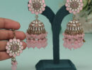 Kundan Earrings With Tikka