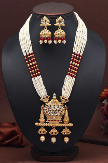 Rajwadi Gold Necklace Set