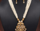 Rajwadi Temple Necklace Set