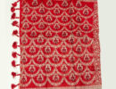 Red Muslin Saree