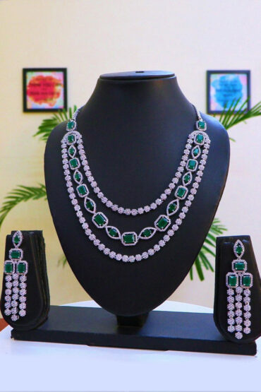 Wedding Cz Necklace Set