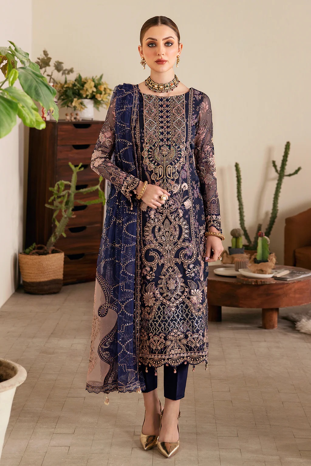 Ramsha Luxury Salwar Suit in Blue