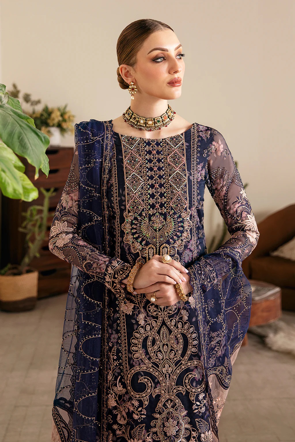 Ramsha Luxury Salwar Suit in Blue