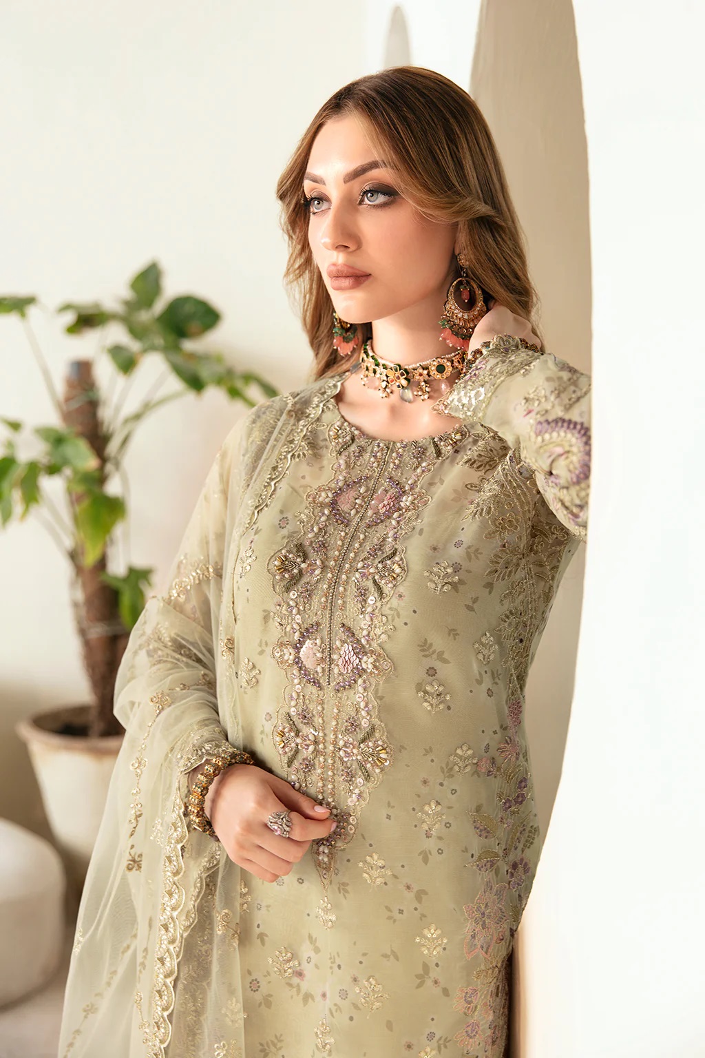 Ramsha Luxury Salwar Suit in Green