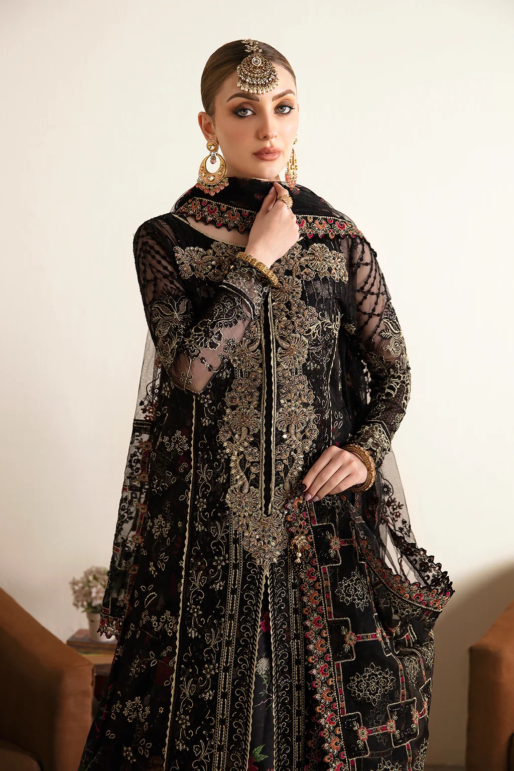 Ramsha Luxury Salwar Suit in Black