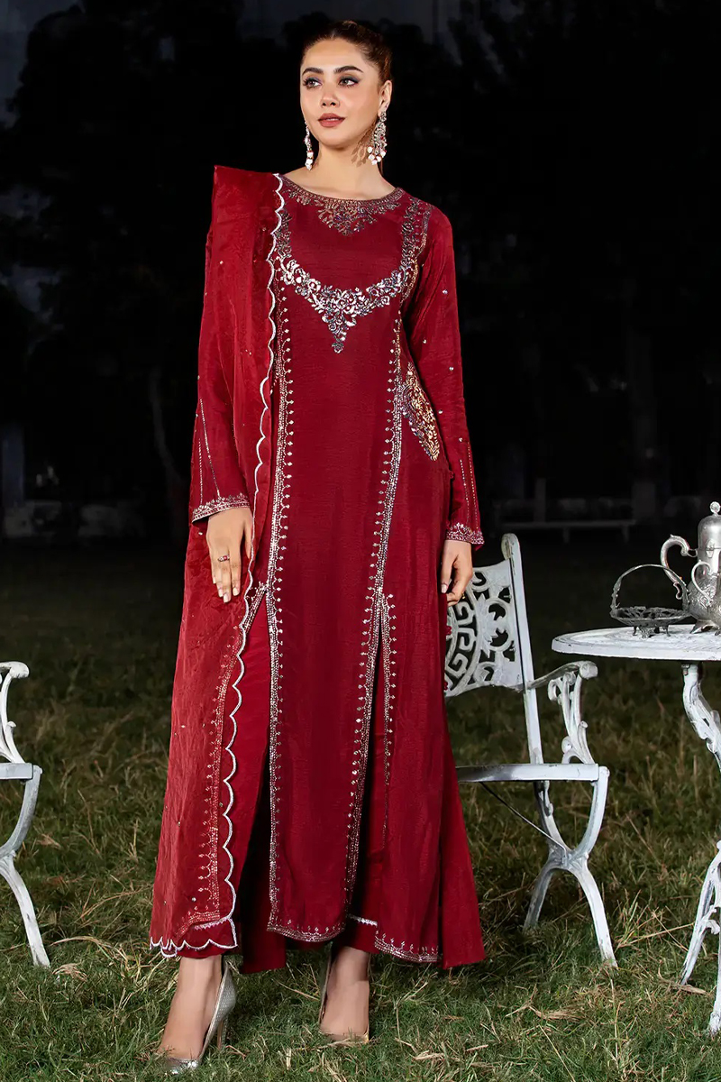 Arus Salwar Kameez In Raw Silk