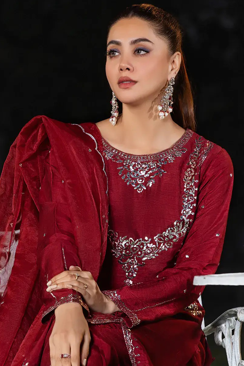 Arus Salwar Kameez In Raw Silk