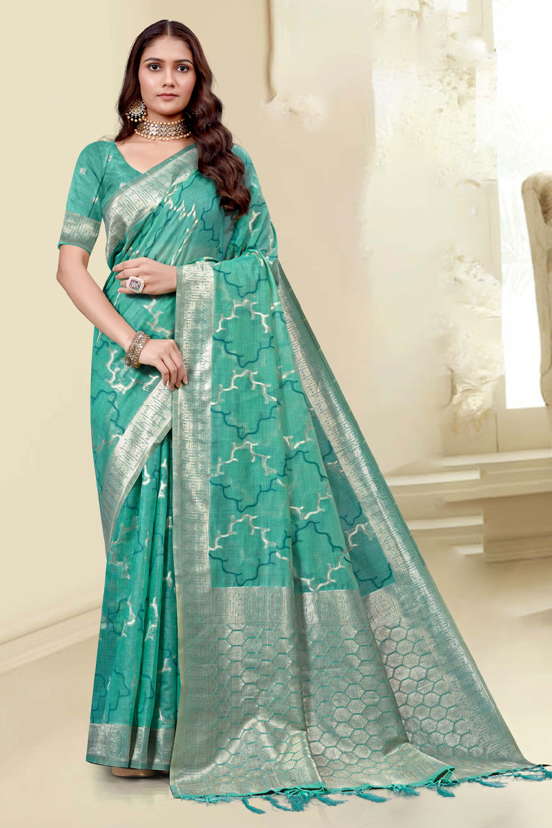 Handlooms Silk Saree In Green