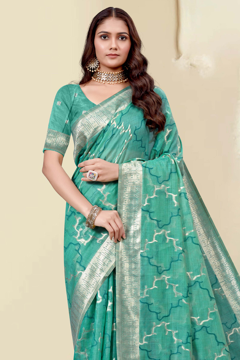 Handlooms Silk Saree In Green