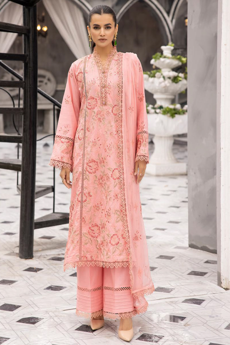 Khoobsurat Chikankari Lawn in Pink