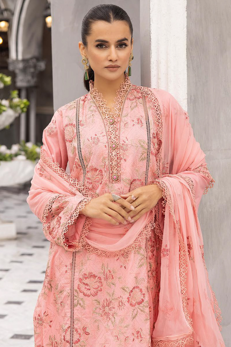 Khoobsurat Chikankari Lawn in Pink