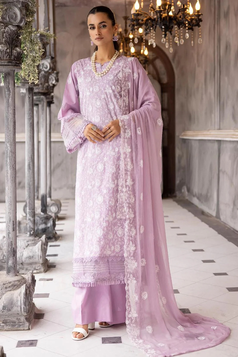 Khoobsurat Chikankari Lawn in Purple