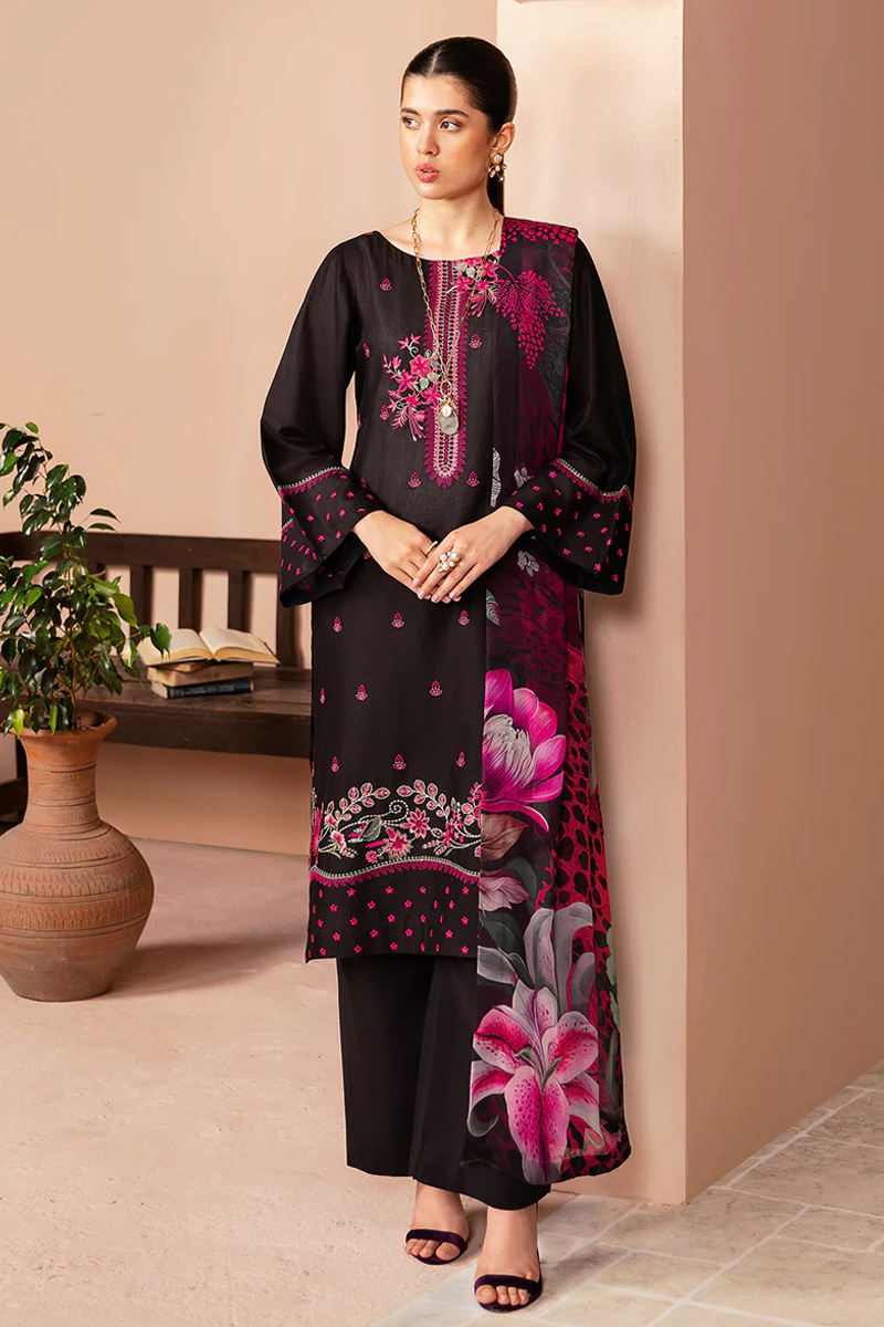 Ramsha Essentials Lawn Salwar Suit in Black