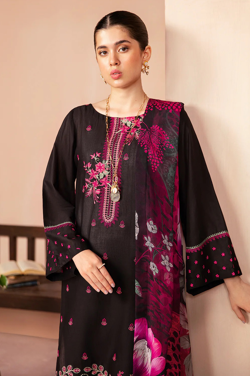 Ramsha Essentials Lawn Salwar Suit in Black