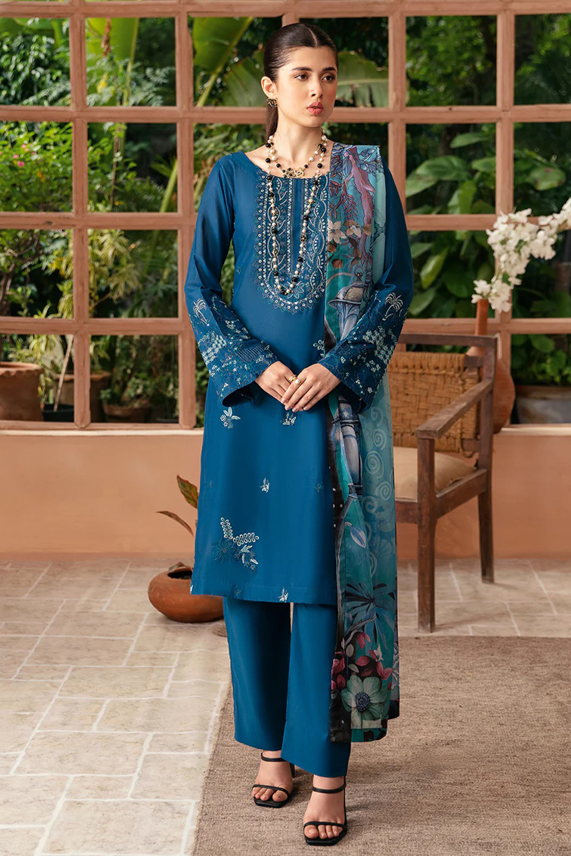 Ramsha Essentials Lawn Salwar Suit in Blue