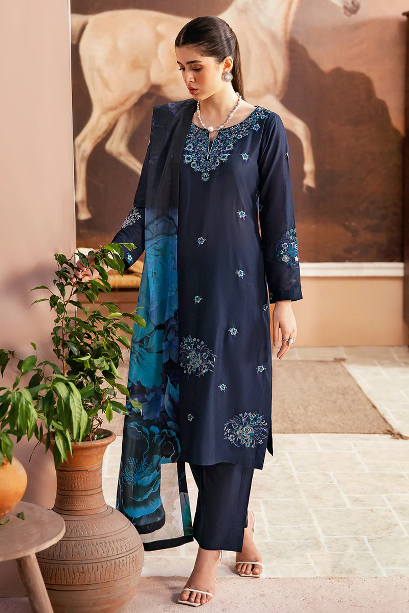 Ramsha Essentials Lawn Salwar Suit in Blue