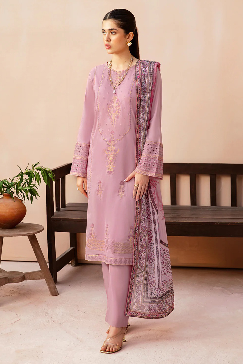 Ramsha Essentials Lawn Salwar Suit in Pink