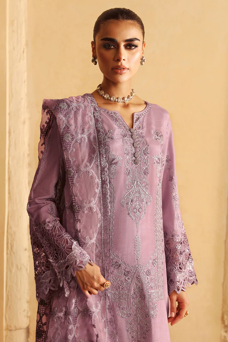 Ramsha Pemium Raw Silk in Purple