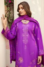 Arzoo Wool with Jacquard Shawl in Purple 201929 02