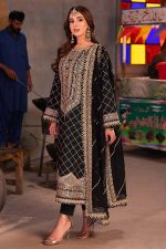 Asim Jofa Twested Silk Salwar Suit in Black 201872 01