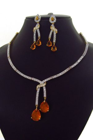 CZ Necklace Set 1695