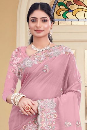 Designer Muslin Silk Saree 600086 02