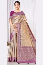 Designer Silk Saree In Purple 600508 01