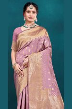 Designer Silk Saree In Purple 600564 01