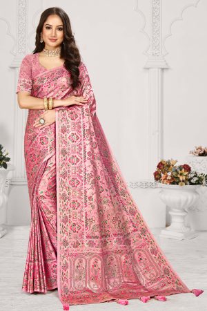 Designer Silk Saree Stone Work In Purple 600469 01