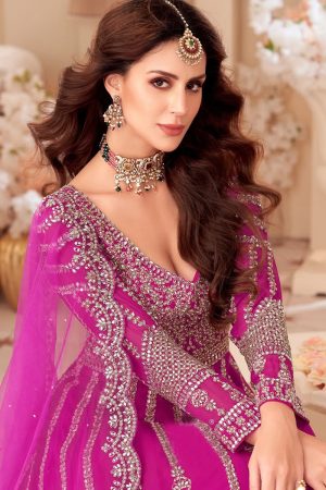 Georgette Gown In Orange 202079 02