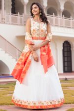 Georgette Gown In White 202034 01