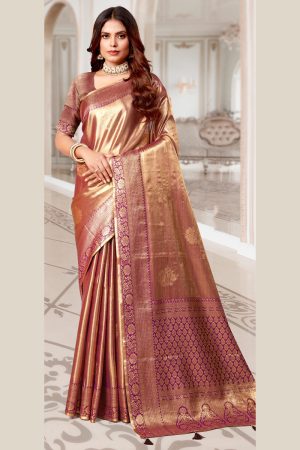 Katan Silk Saree in Purple 600364 01