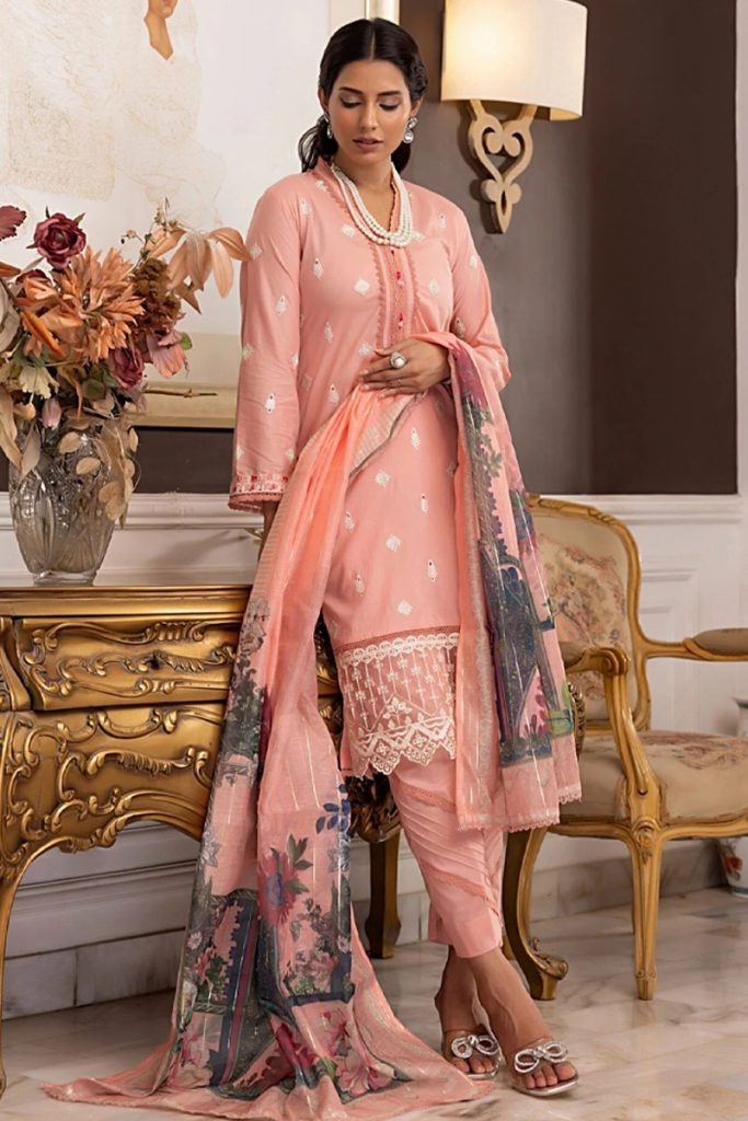 Regalia Embroidered Lawn In Pink 201947 01