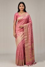Silk Saree In Pink 600651 01