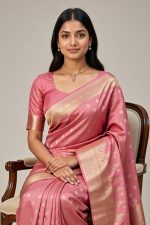 Silk Saree In Pink 600651 02