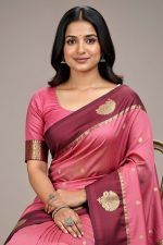 Silk Saree In Pink 600674 02