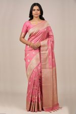 Silk Saree In Pink 600678 01