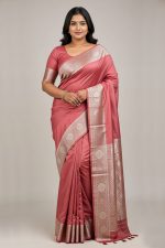 Silk Saree In Pink 600686 01
